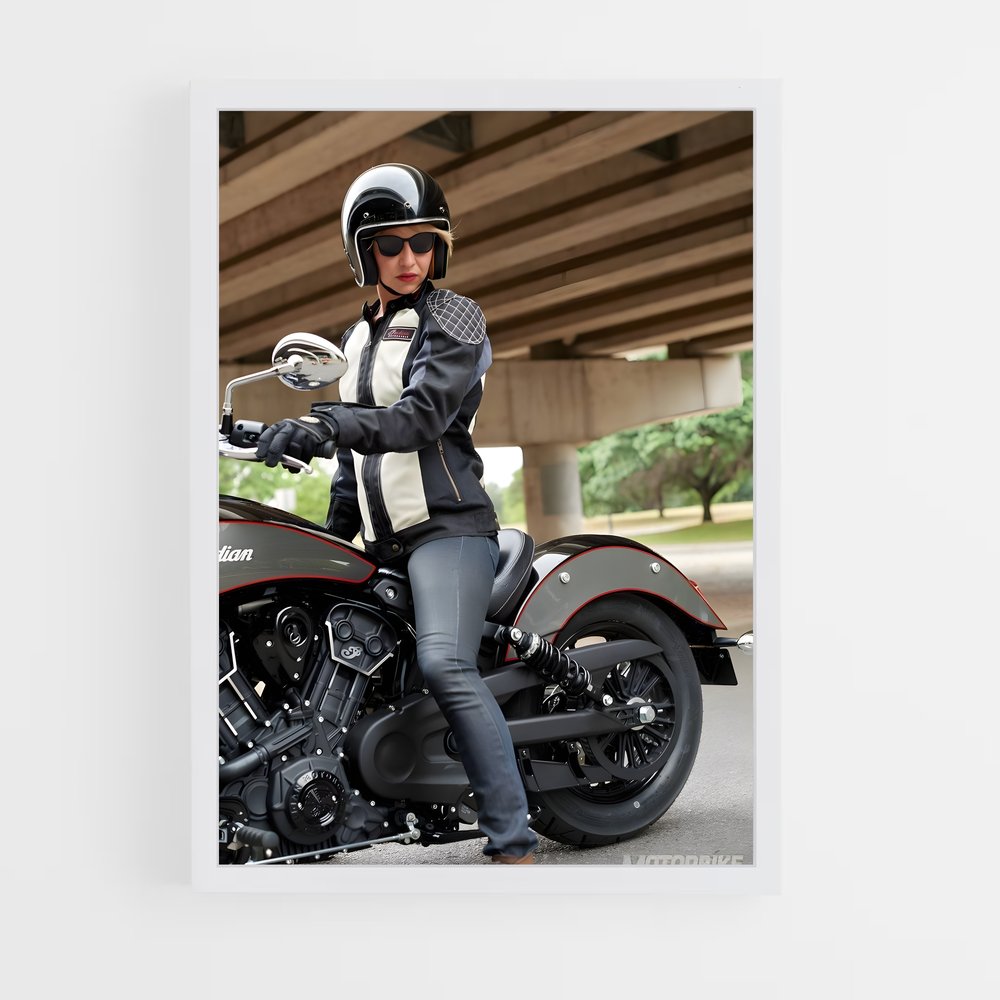 Poster Ride avec Passion – affiche Indian Motorcycle (vue 3)